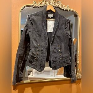 Current/Elliot Women's Black Marching Band Style Jacket